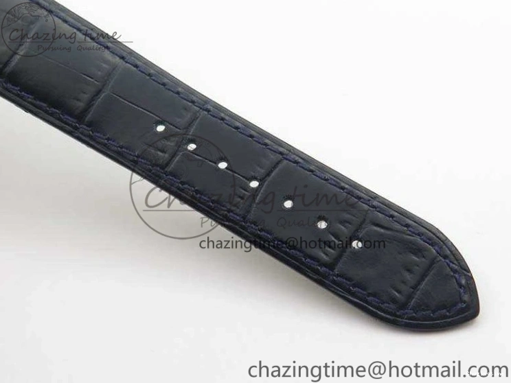 0228 Upgraded Seamaster Edizione Venezia SS Best Edition Blue Dial On Leather Strap A 8121